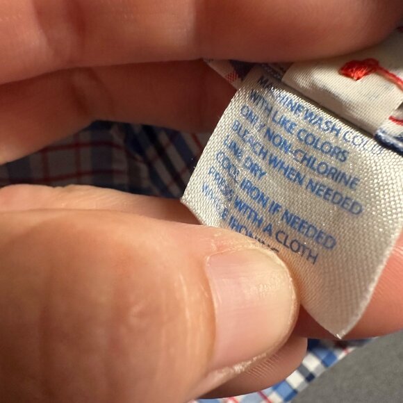 Southern Tide Mens Large Blue Plaid Vented Long Sleeve Button Up Classic Fit - Picture 11 of 16